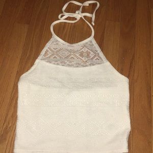 White crop top